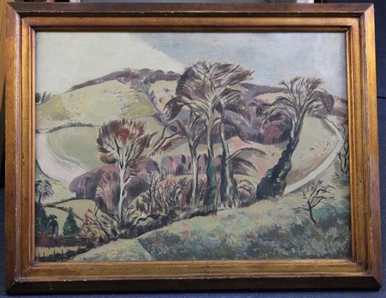 § Paul Nash (1889-1946) The Chilterns 1923, 22 x 30in.
